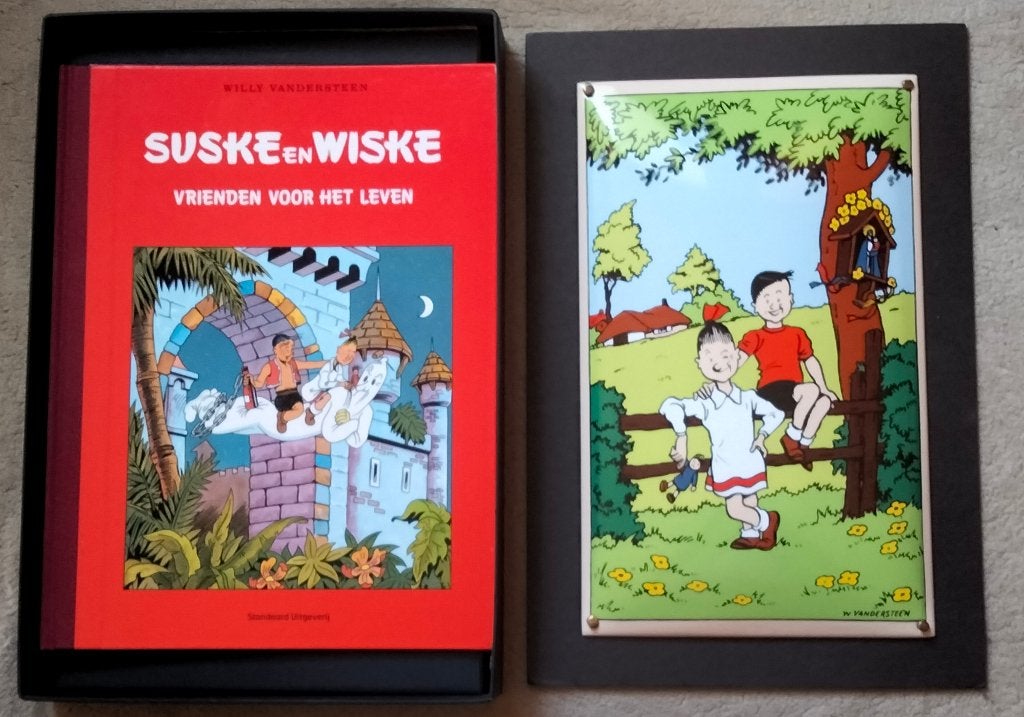 Suske & Wiske- Set Emaille + Boek Vrienden voor het Leven, Complete serie of reeks, Verzenden, Nieuw, Willy Vandersteen