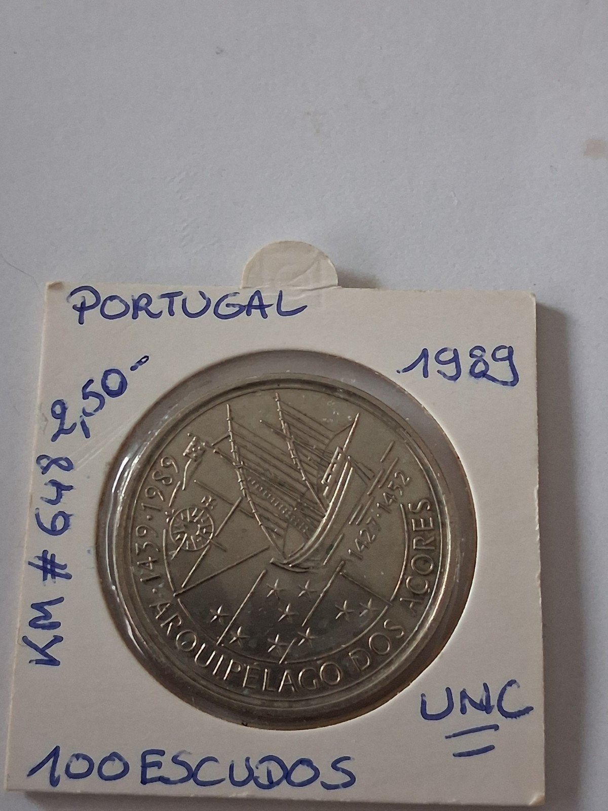 100 escudos portugais 1989 UNC ! !, Enlèvement ou Envoi