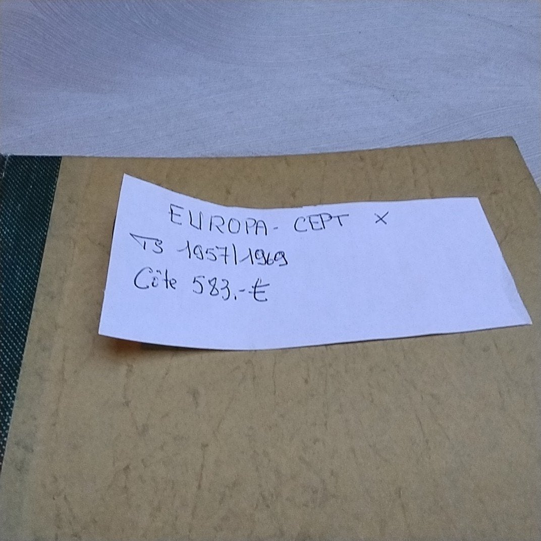 Charnière EUROPA CEPT ts 1957/1969 avec code 583,00€, Enlèvement ou Envoi