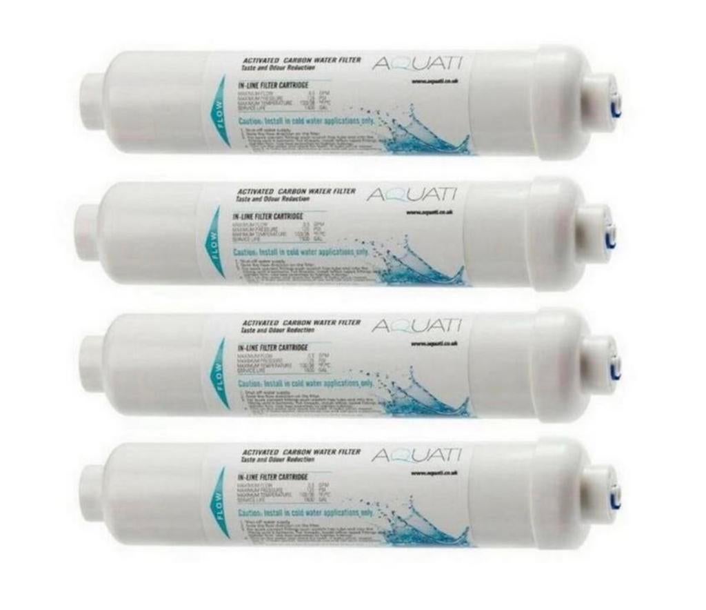 4x Aquati Carbon In-Line Waterfilterpatroon 1/4” push-fit, Ophalen of Verzenden, Nieuw