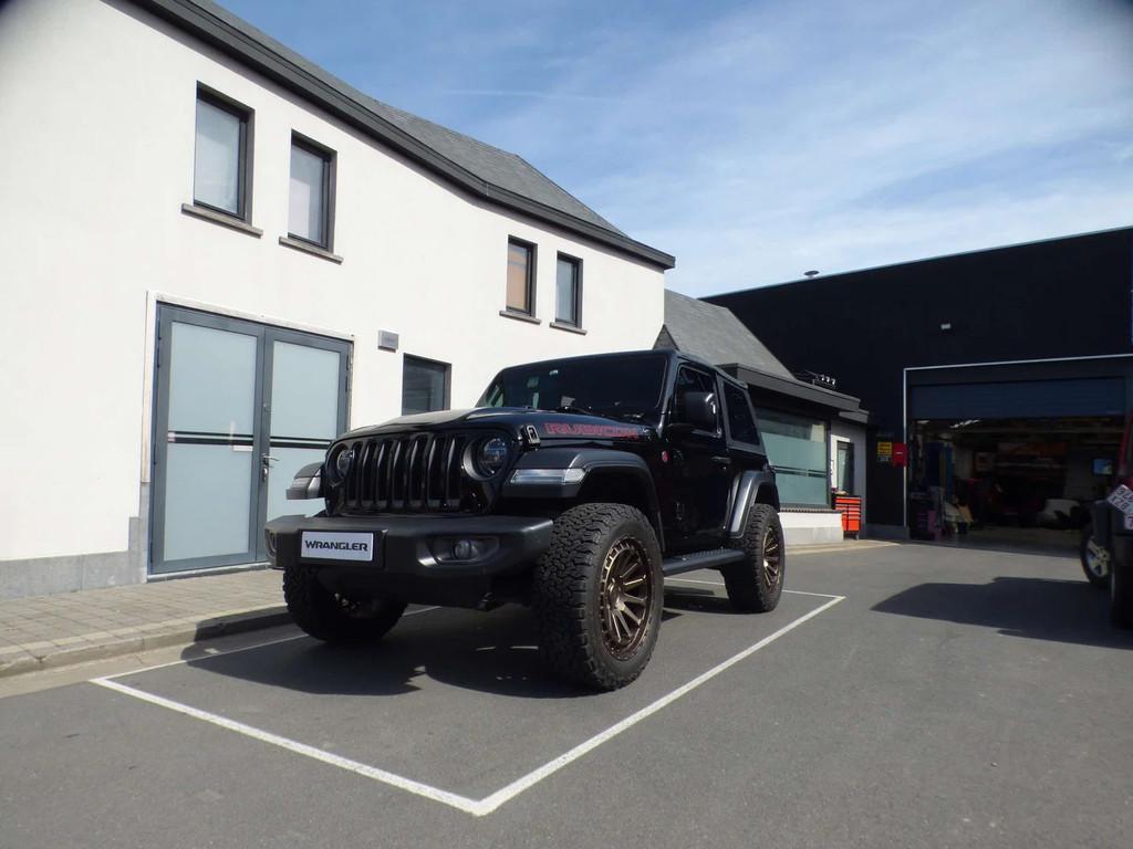 Jeep Wrangler Wrangler 2.0 Turbo Rubicon (bj 2018), Auto's, Jeep, Automaat, 4 cilinders, Zwart, Bedrijf