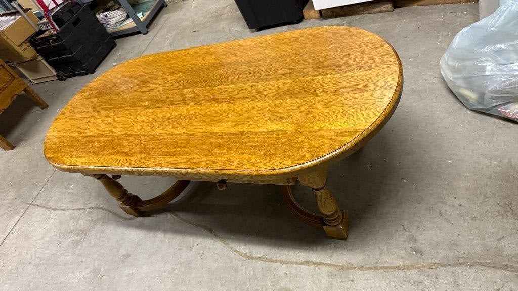 Salontafel in massief eik – klasse A hout zonder noesten, Maison & Meubles, Tables | Tables de salon, Enlèvement, Chêne