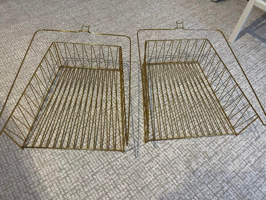 Ikea gouden draadmanden, Huis en Inrichting, Ophalen, Zo goed als nieuw