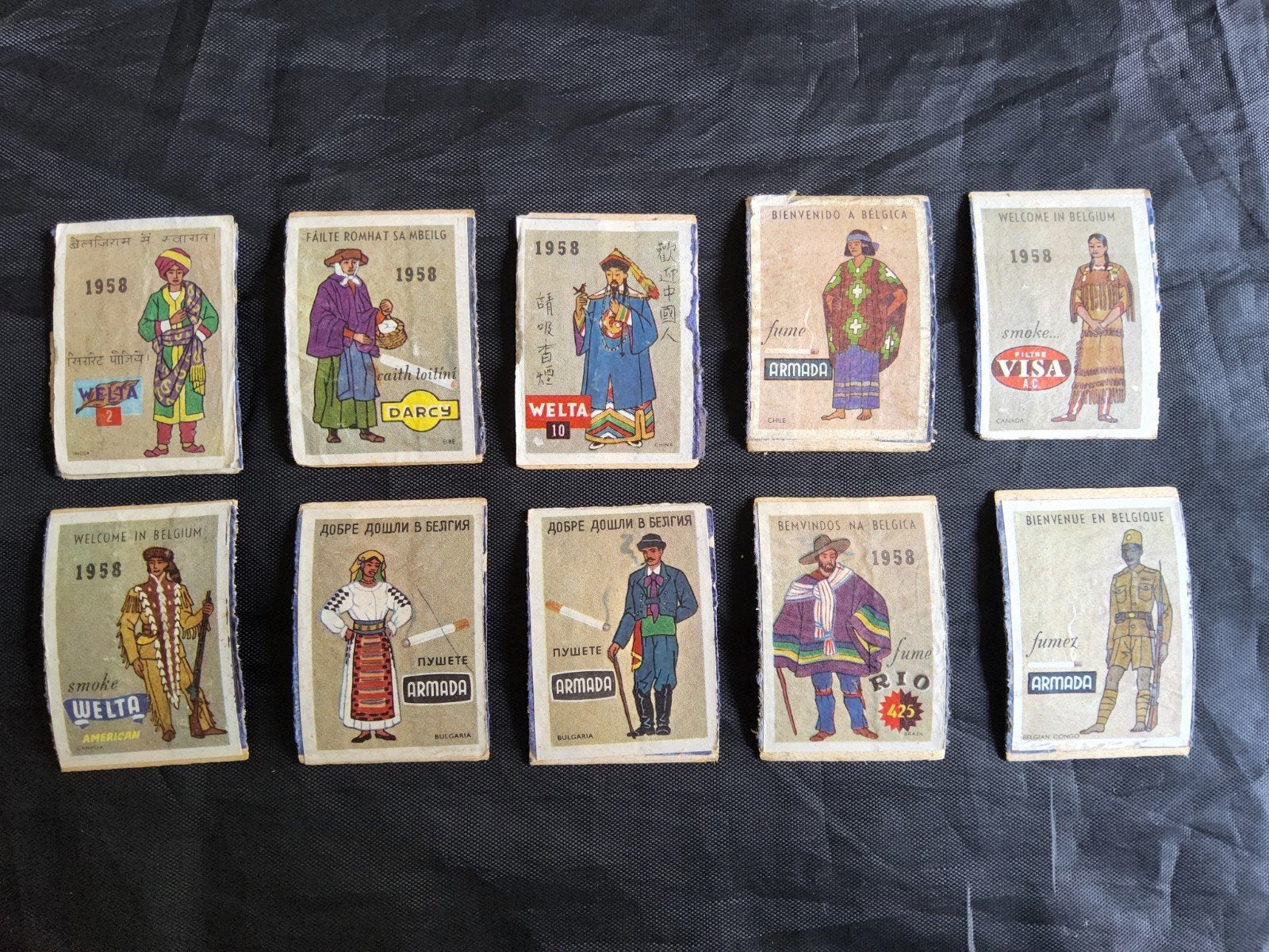Vintage unieke verzameling lucifer afbeeldingen (Lot 1), Verzenden