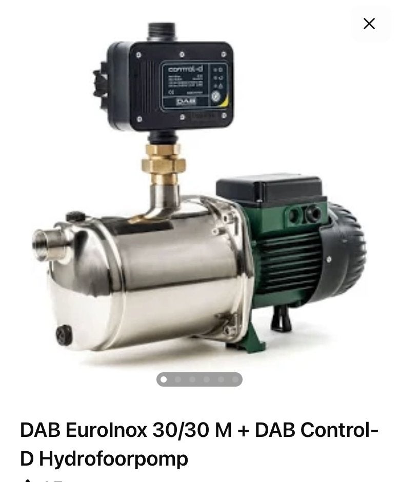 DAB EuroInox 30/30 M inox hydrofoorpomp –, Jardin & Terrasse, Pompes à eau, Neuf, Électrique, Pompe d'appoint, Enlèvement