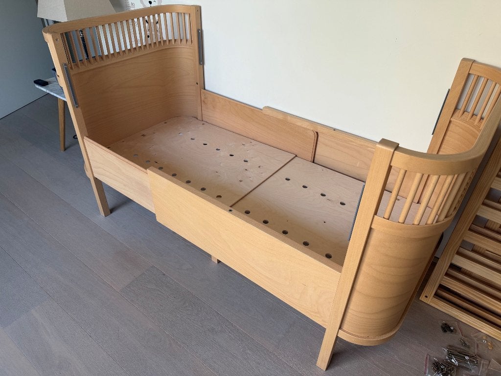Kinderbed SEBRA meegroeibed, Maison & Meubles, Brun, Bois, 190 cm ou moins, Une personne
