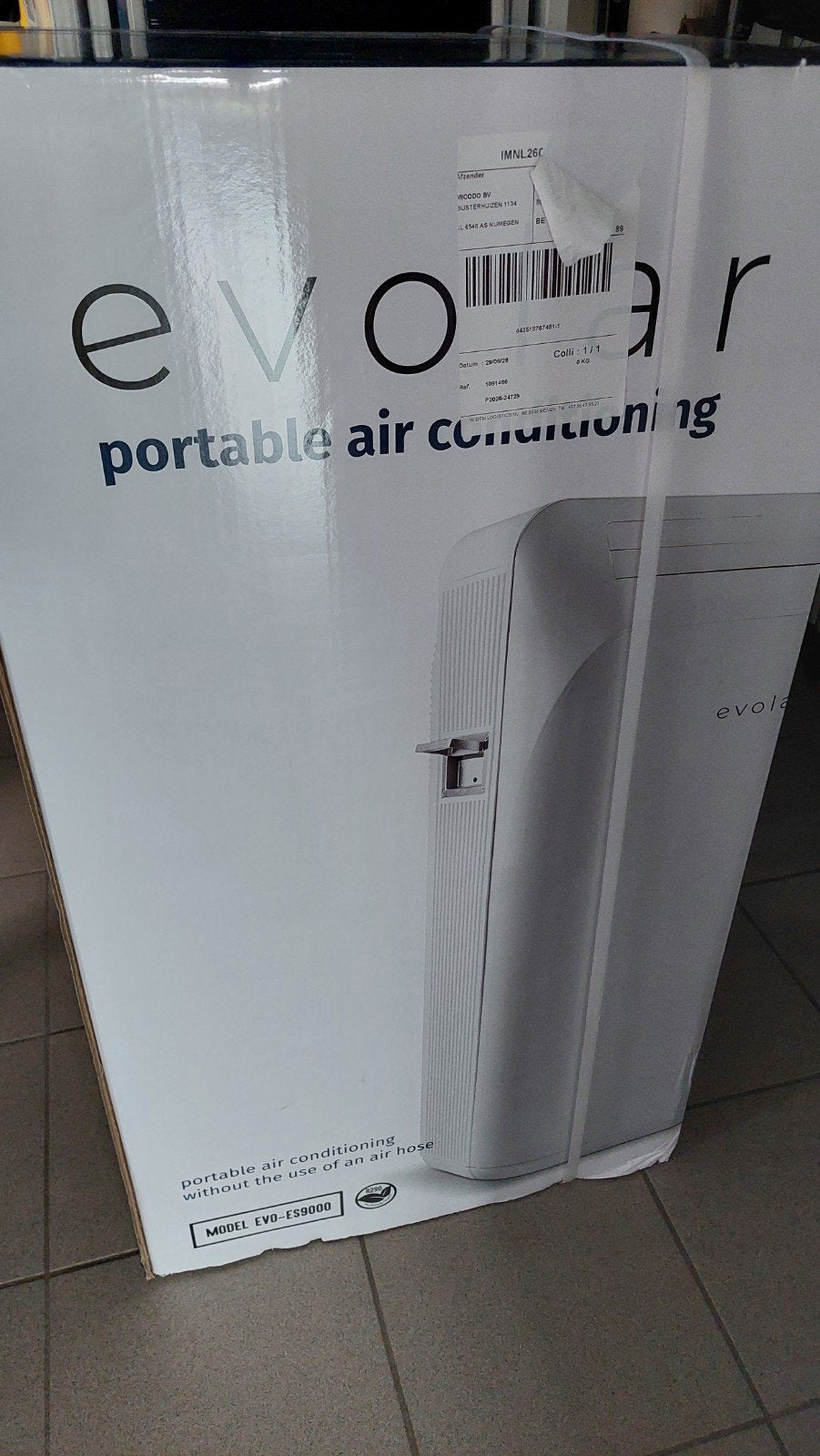 Mobiele airco Evolar EVO ES9000 koelen-verwarmen-ontvochtige, Elektronische apparatuur, Airco's, Ophalen, Verwarmen, Mobiele airco