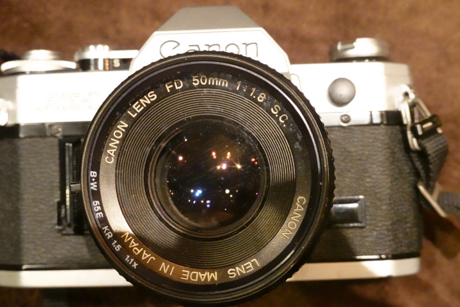 Canon AE1+ 50mm f1.8 appareil photo argentique argentique ré, TV, Hi-fi & Vidéo, Enlèvement ou Envoi, Utilisé, Reflex miroir, Canon