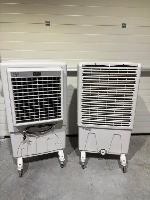 HBM Koelventilator, Luchtkoeler 3 Standen, 60m2, 6000 m3/u, Elektronische apparatuur, Ventilatoren, Ophalen, Ventilator met afstandsbediening