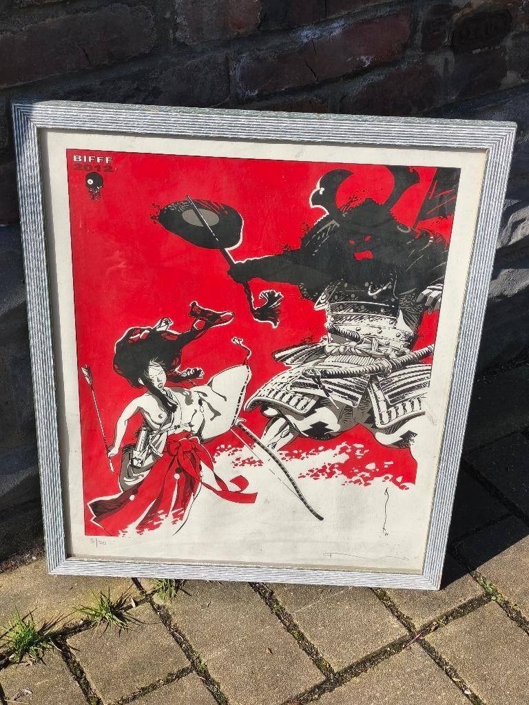 Lithographie bd bifff 2012. Signe, Enlèvement ou Envoi