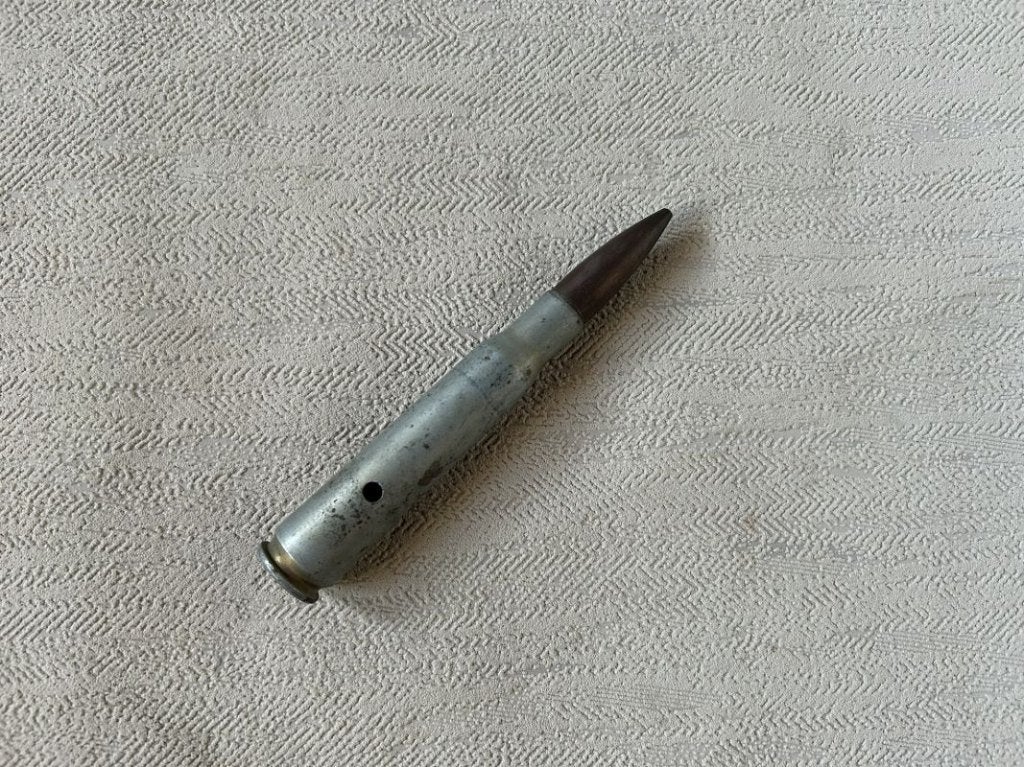 wo2 - Amerikaanse .50 BMG trainingsdummy 1944 - LEEG, Enlèvement ou Envoi, Armée de terre, Douilles ou Pièces de fouille