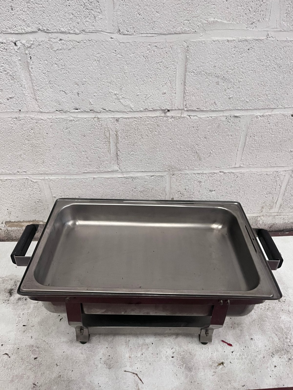 Chafing dish / Chauffe-plat professionnel en inox, Enlèvement, Comme neuf, Rectangulaire