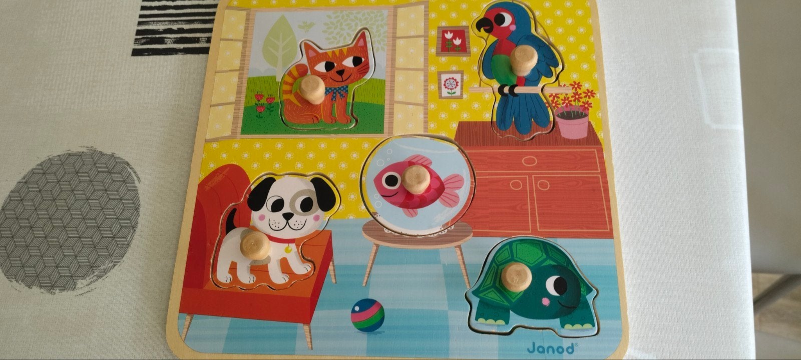 3 houten legpuzzels - voertuigen en dieren, Kinderen en Baby's, Speelgoed | Kinderpuzzels, Ophalen, Zo goed als nieuw, Van hout