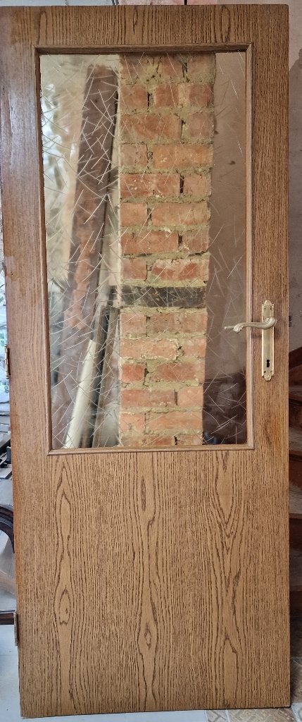Porte, Bricolage & Construction, 75 à 150 cm, Enlèvement, Utilisé, Vitre comprise