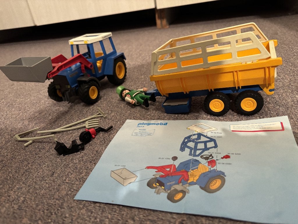 Playmobil Tractor 3073, Ophalen, Gebruikt, Complete set, Voertuig