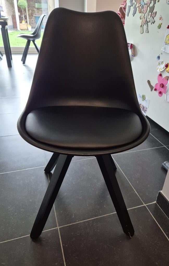6 eetkamerstoelen DIMA zwart/zwart, Ophalen