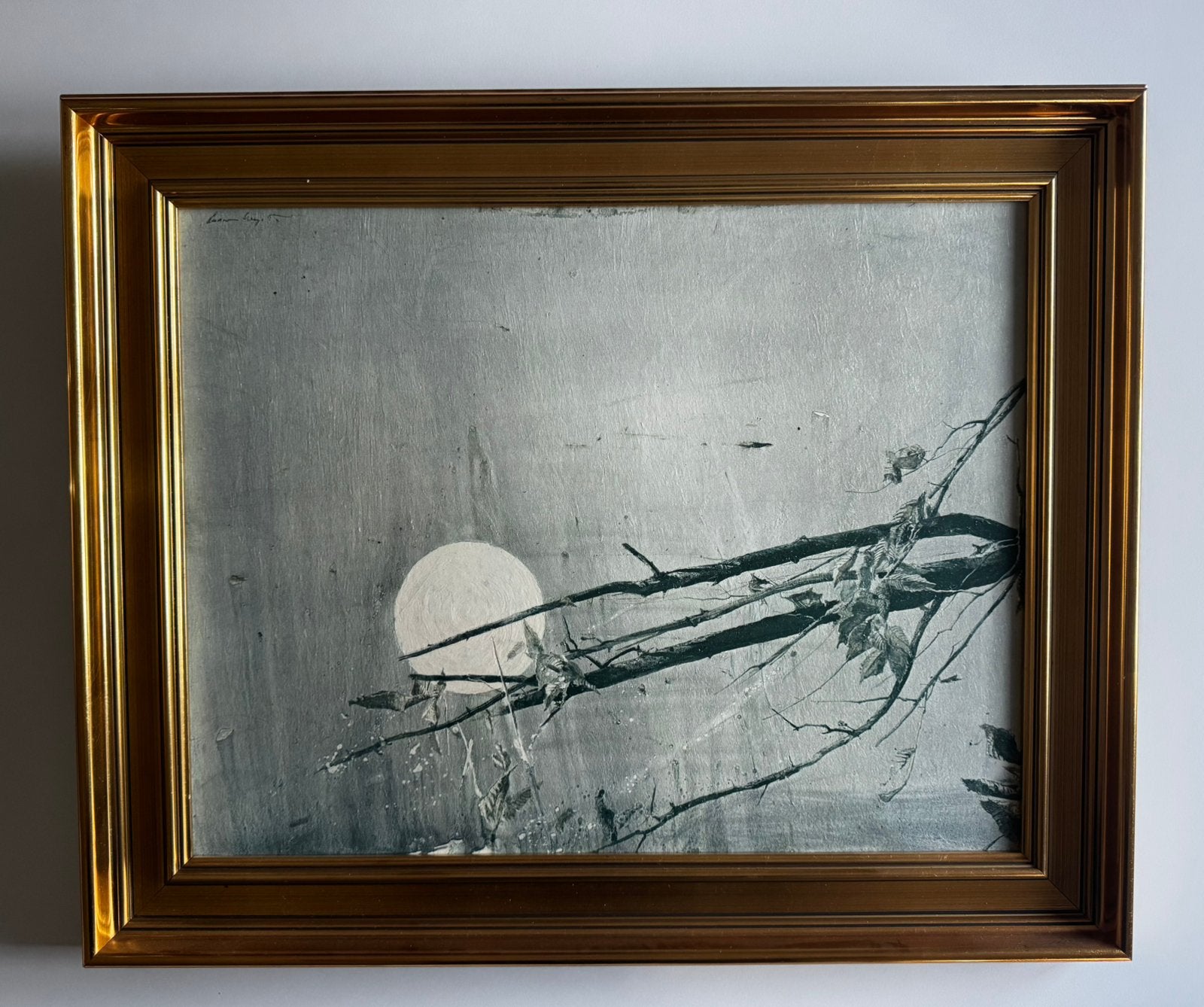 Tableau Toile Andrew Wyeth "Full Moon" (Repro)– 55x43 cm, Enlèvement ou Envoi, Réaliste, Toile