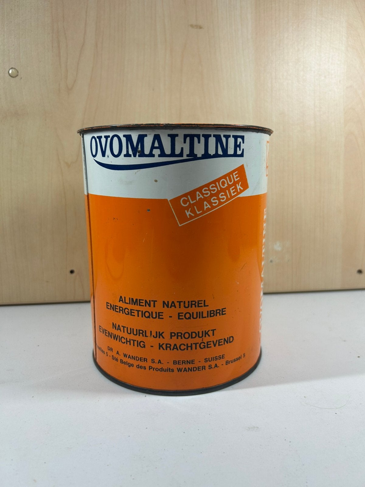 Boîte classique Ovomaltine — emballage rétro, Collections, Enlèvement ou Envoi, Utilisé