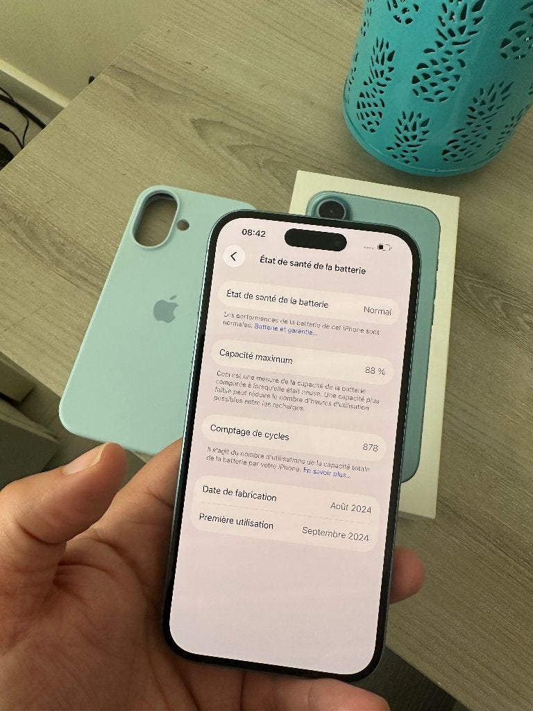 iPhone 16 128gb, Télécoms, Téléphonie mobile | Apple iPhone, 128 GB, 88 %, IPhone 16, Enlèvement
