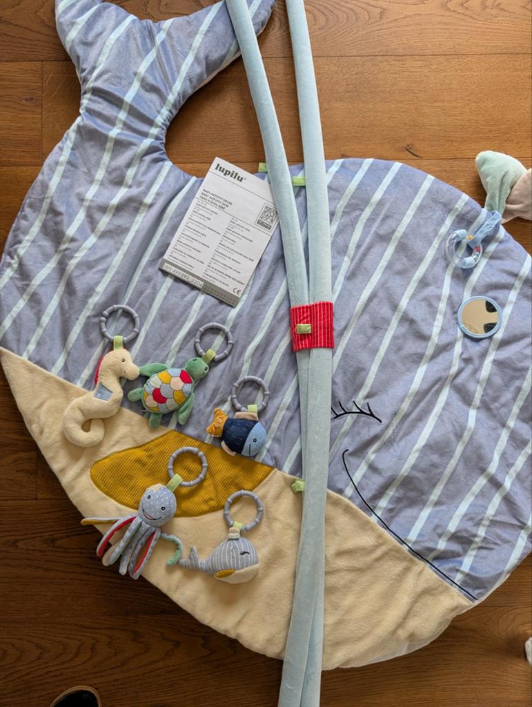 Lupilu baby gym met 5 knuffels, netjes in opbergtas, Enlèvement, Comme neuf