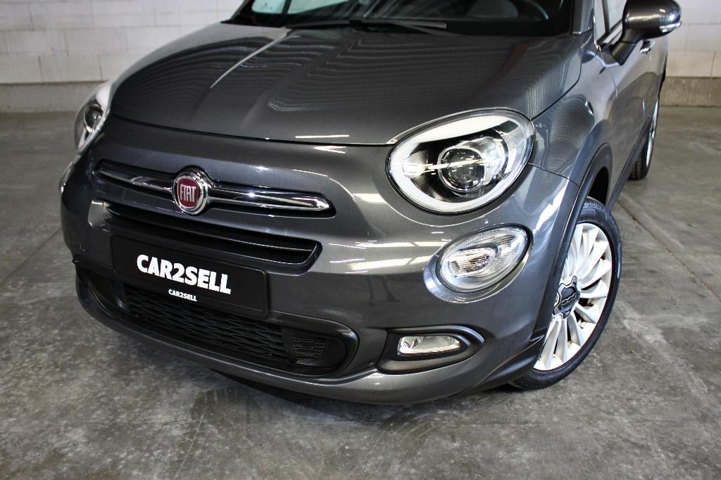 Fiat 500X 1.4 MultiAir 136pk NAVI/XENON/AUTOMATISCHE AIRCO, Auto's, Fiat, 4 cilinders, Bedrijf, 5 deurs, Zilver of Grijs