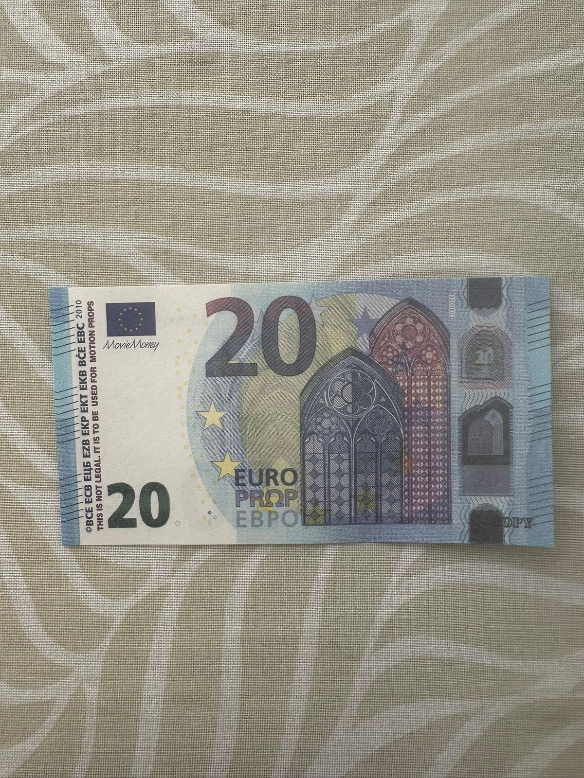 Prop money €20 x 100, Timbres & Monnaies, Billets de banque | Europe | Euros, Série, Belgique, 20 euros, Enlèvement ou Envoi