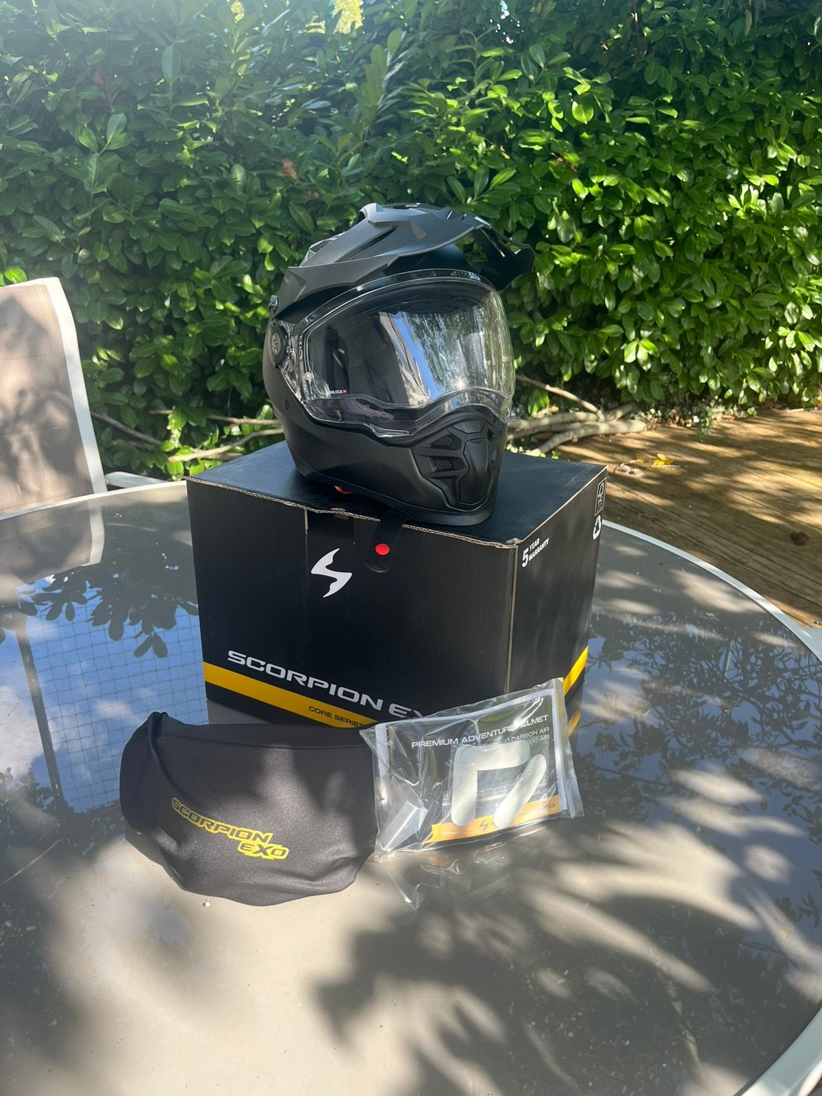 Scorpion ADF-9000 Air Solid Mat Zwart Medium, Motoren, M, Ophalen, Nieuw met kaartje, Heren