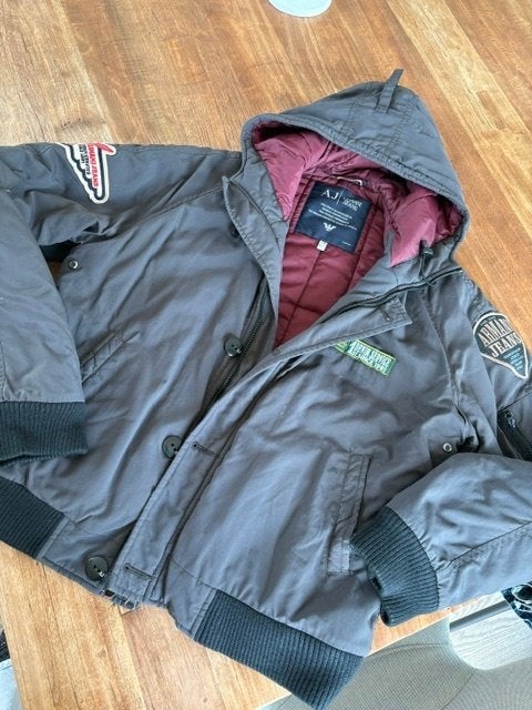 Vest Armani jeans vintage maat L, Kleding | Heren, Jassen | Winter, Maat 52/54 (L), Armani Jeans, Ophalen of Verzenden, Zo goed als nieuw
