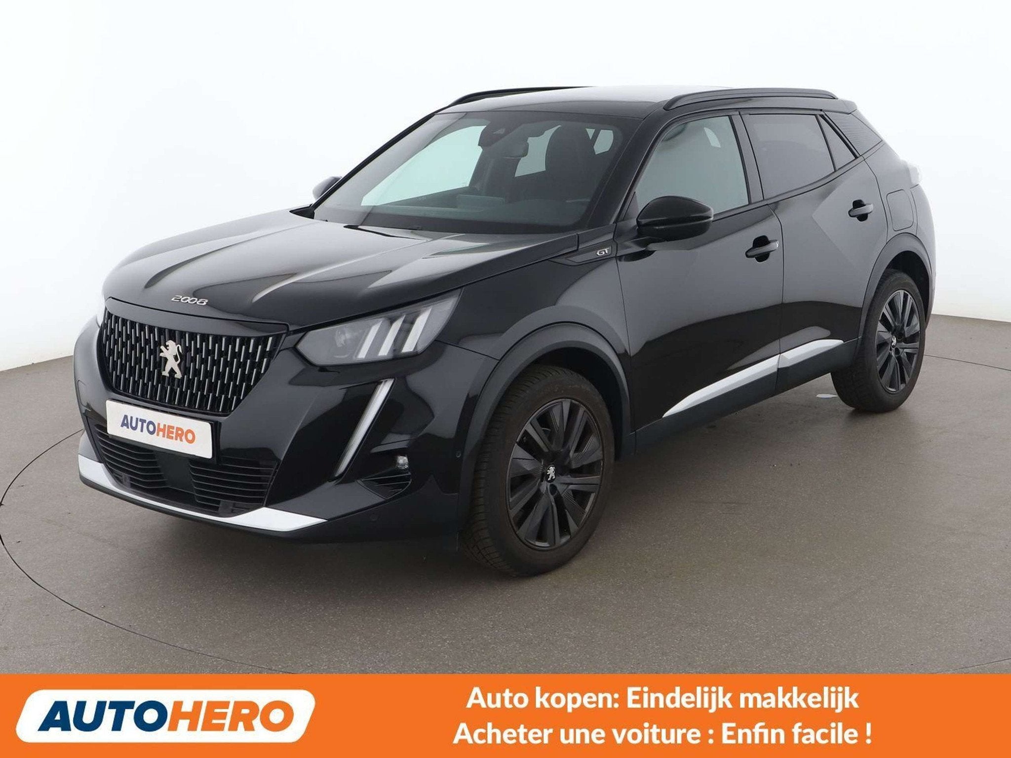 Peugeot 2008 1.2 PureTech GT (bj 2022, automaat), 1199 cc, Overige brandstoffen, Zwart, 96 kW