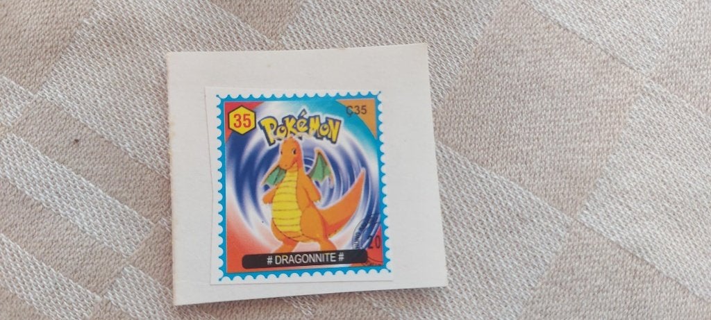 Timbre Pokemon Rare Dragonite en édition limitée, Enlèvement ou Envoi, Neuf, Autres types