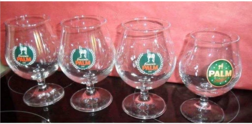 Cendrier en verre à bière Palm, Enlèvement ou Envoi, Utilisé, Palm