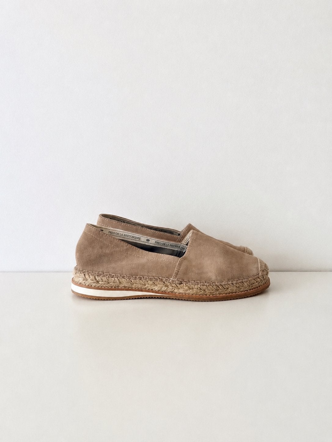 Fred de la Bretoniere beige suede espadrilles, Ophalen, Espadrilles, Beige, Nieuw