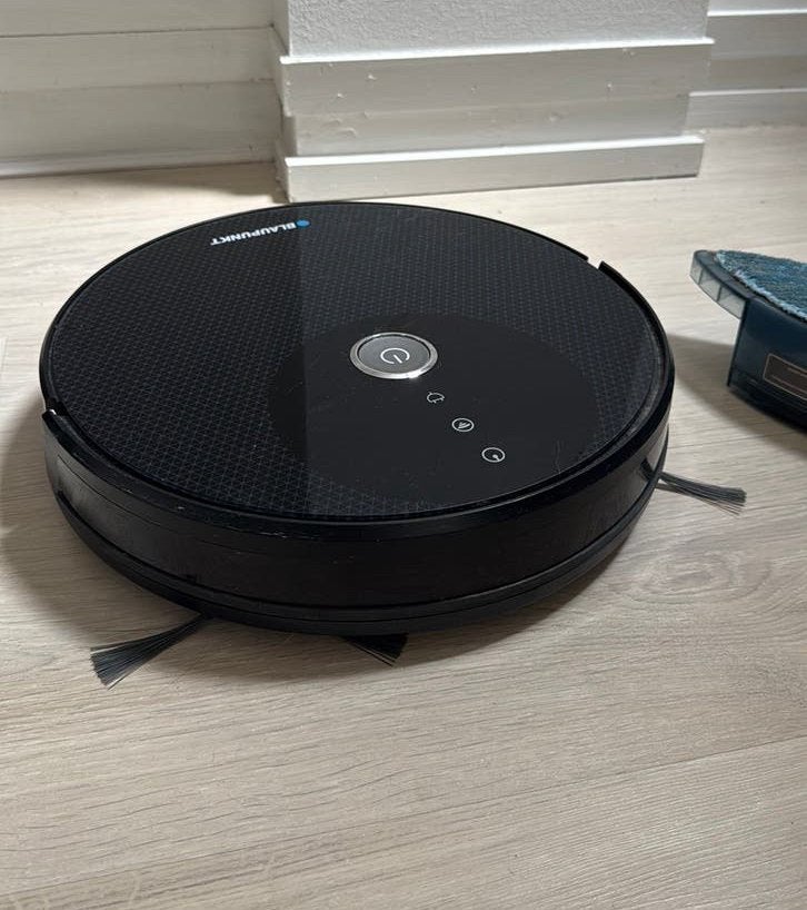 Robotstofzuiger Blaupunkt BlueBot  BPK-VCBB1XB, Ophalen, Overige merken, Gebruikt, Dweilfunctie