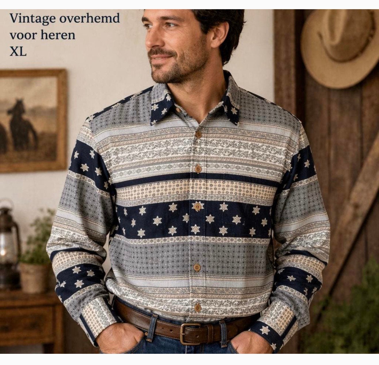 Signum - Chemise vintage pour homme XL à motifs variés, Vêtements | Hommes, Chemises, Enlèvement ou Envoi, Comme neuf, Multicolore