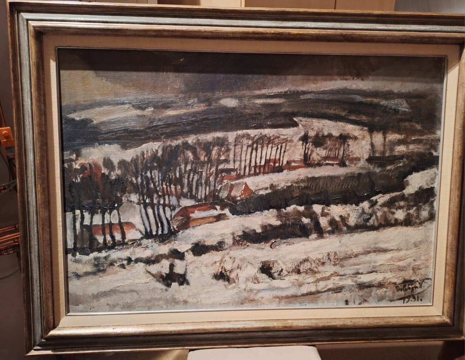 Schilderij van Victor Dolphin, Ophalen