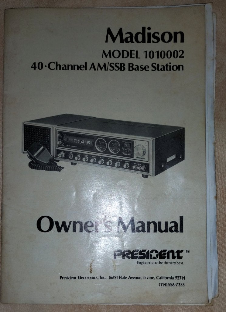 MADISON model 1010002 40-channel Base Station, Enlèvement, Utilisé