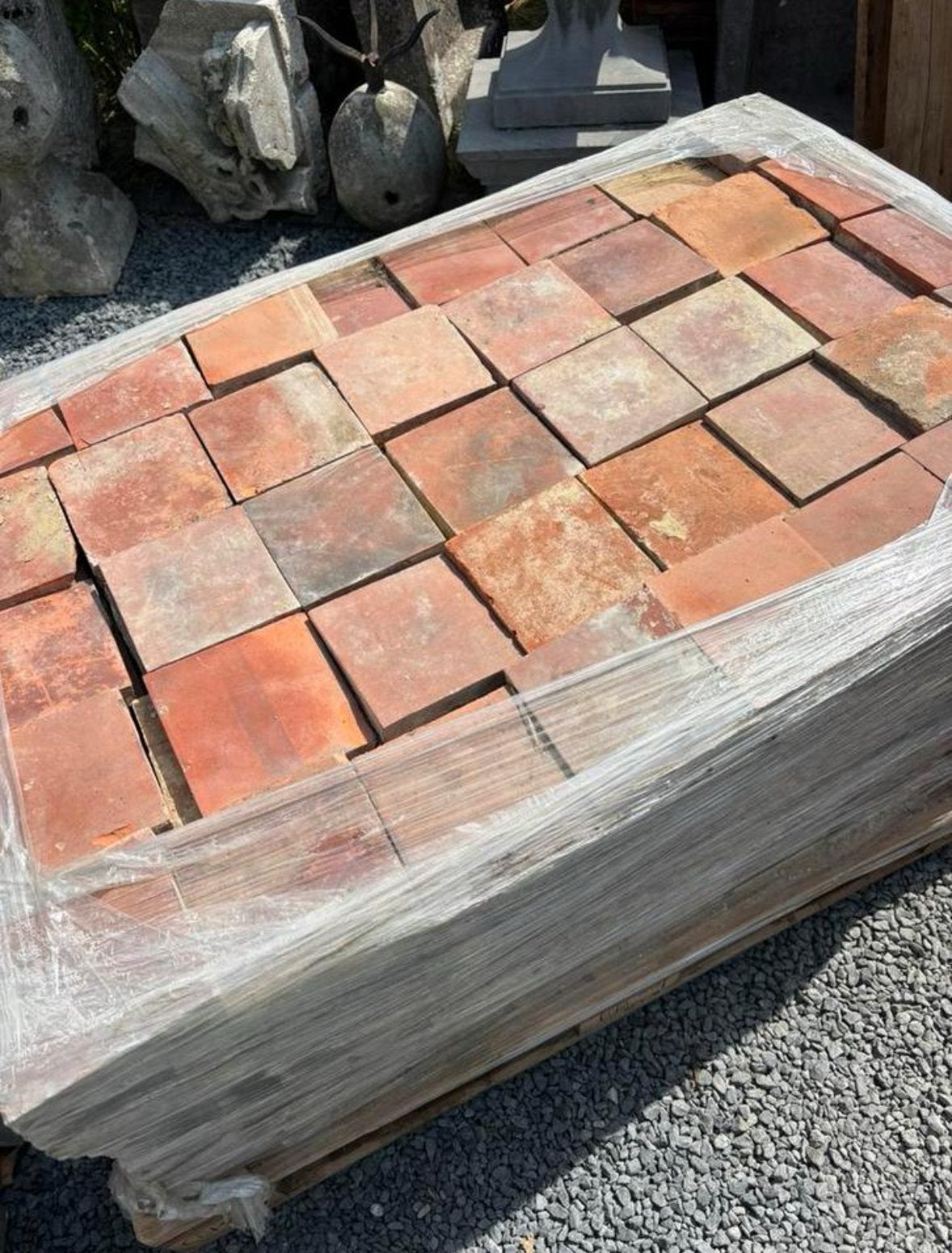 Lot Antieke terracotta tegels. Voor info BELLEN 0474220705, Verzamelen, Ophalen, Zo goed als nieuw