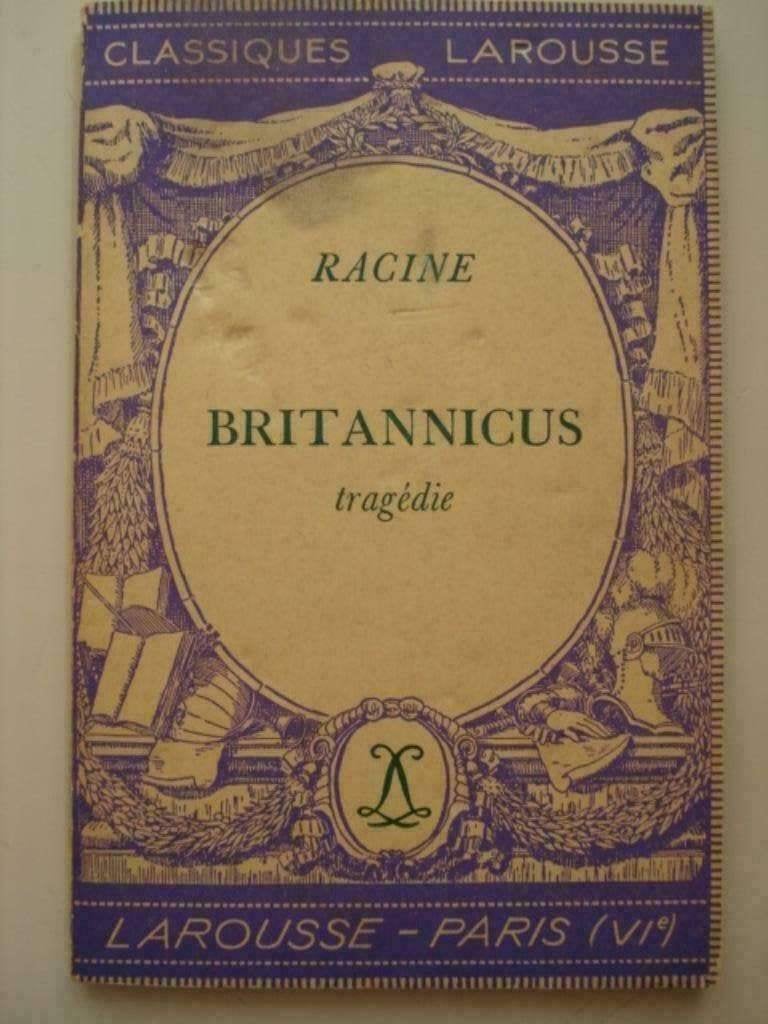 4. Racine Britannicus tragédie Classiques Larousse 1953, Utilisé, Europe autre, Jean Racine, Envoi