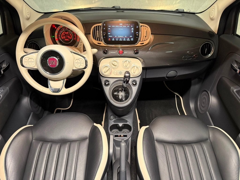 Fiat 500C CABRIO | AUTO. | LEDER | NAVI | PARKSNS. | XENON !, Autos, Cuir, Argent ou Gris, Entreprise, Cabriolet