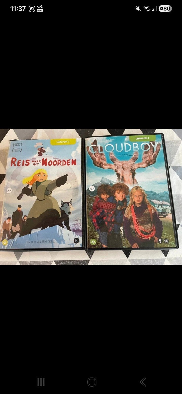2 DVD's Cloudboy en Reis naat het Noorden, Cd's en Dvd's, Dvd's | Kinderen en Jeugd, Ophalen of Verzenden