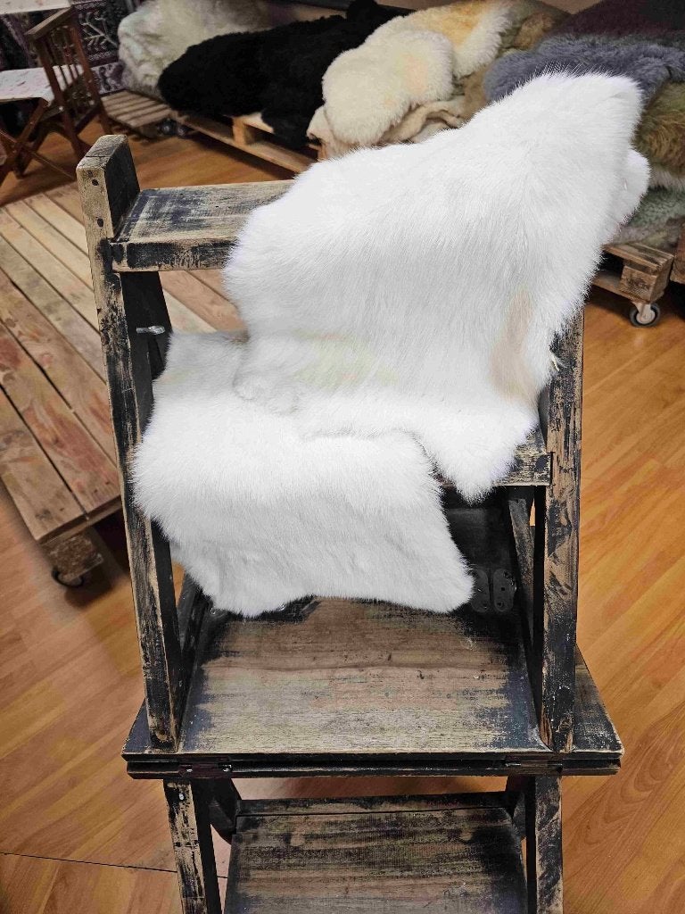 Ensemble en fourrure de lapin blanc, Enlèvement ou Envoi, Utilisé, Blanc, Autres styles