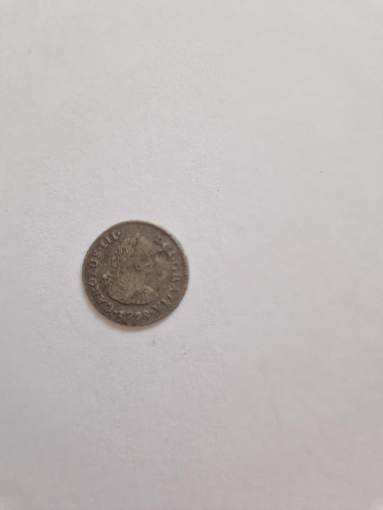 Unieke Spaanse koloniale munt 1778 Bolivië 1/2 real, Ophalen of Verzenden, Zuid-Amerika, Losse munt, Zilver