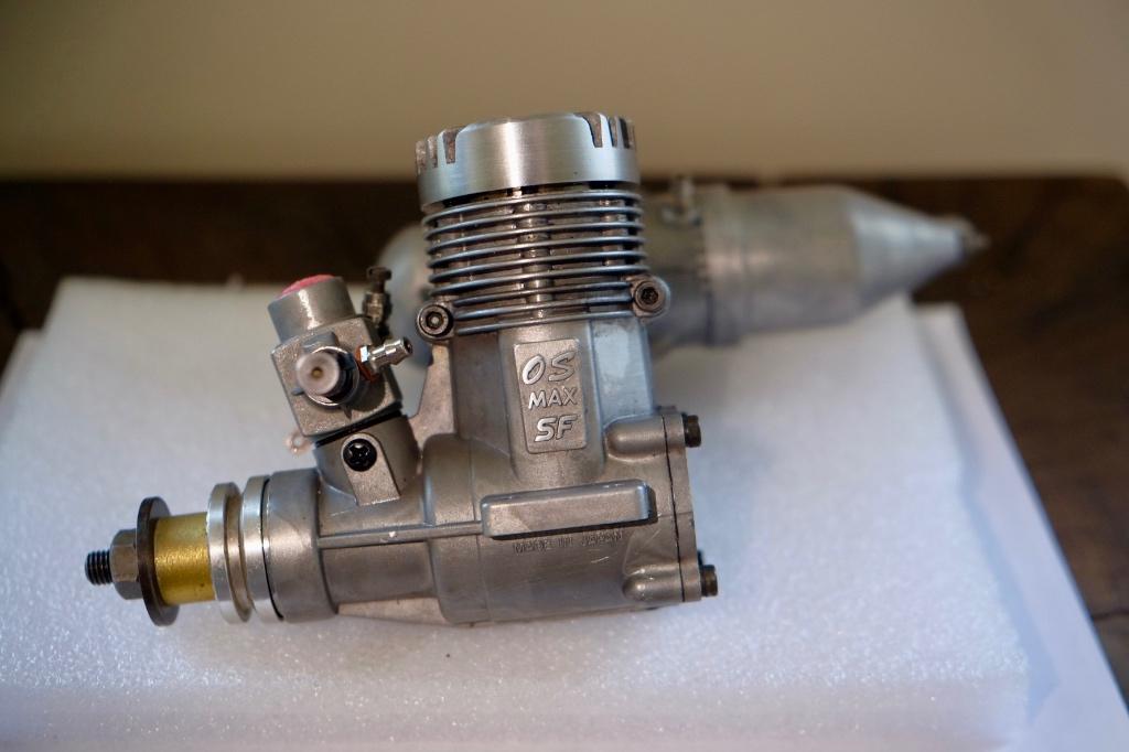Moteur OS Max 46 SF + pot – bon  état. Modelisme, Enlèvement ou Envoi, Utilisé, Nitro, RTF (Ready to Fly)