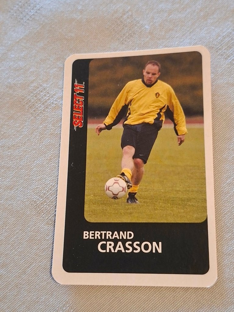 Voetbalkaart / Bertrand Crasson / Rode Duivels / 2000, Ophalen of Verzenden, Zo goed als nieuw, Poster, Plaatje of Sticker