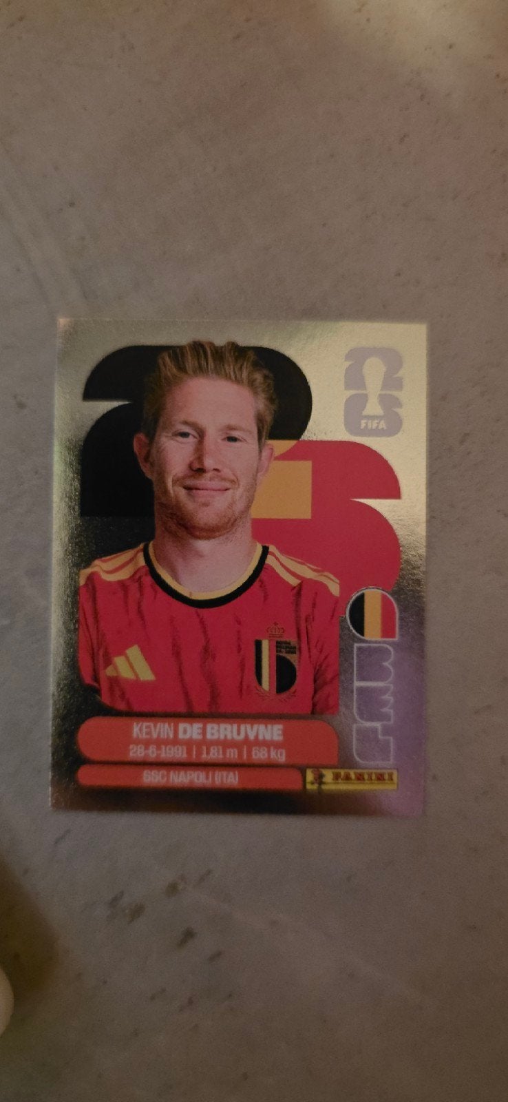 Special de bruyne sticker wk26 panini, Verzamelen, Ophalen, Nieuw, Poster, Plaatje of Sticker