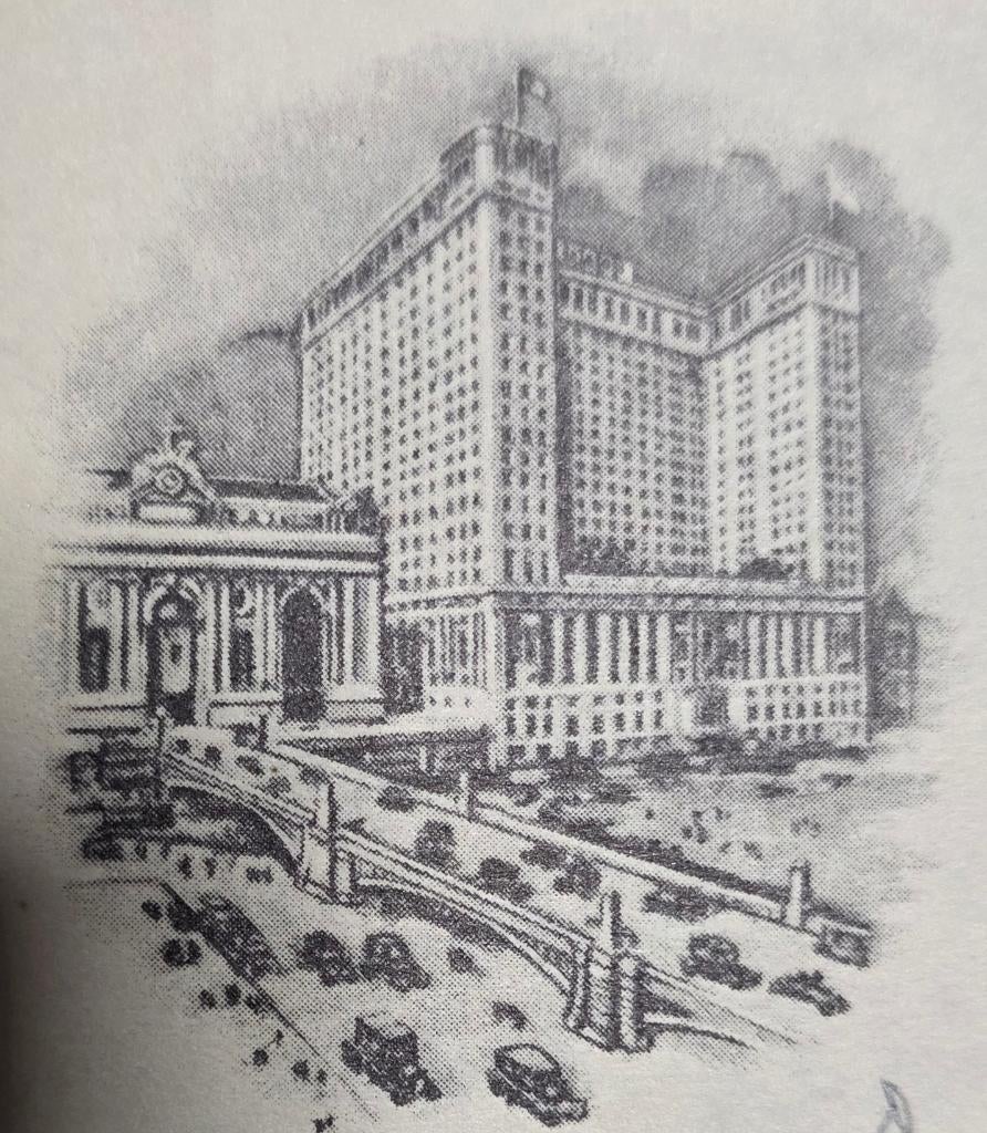 1929+Hôtel commodore+New york+verrerie, Ophalen of Verzenden, Postfris, Midden-Amerika