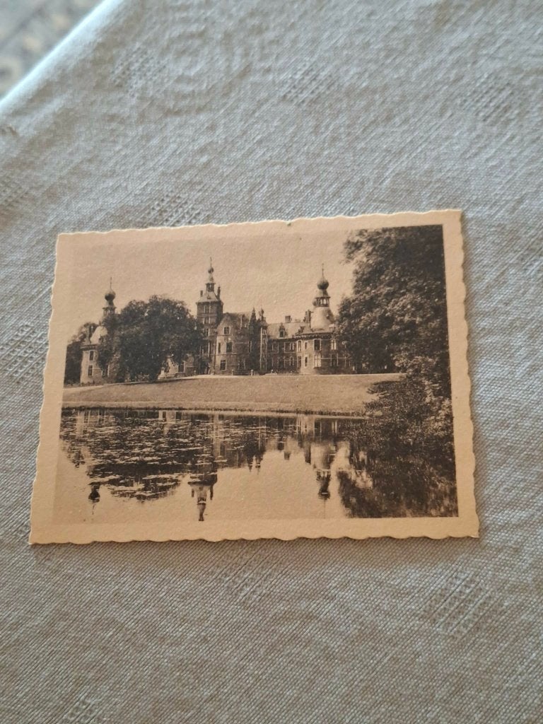 Prentje/Chromo : Bachte-Maria-Leerne/Kasteel van Oydonck, Enlèvement ou Envoi, Gravure, Comme neuf, 1940 à 1960