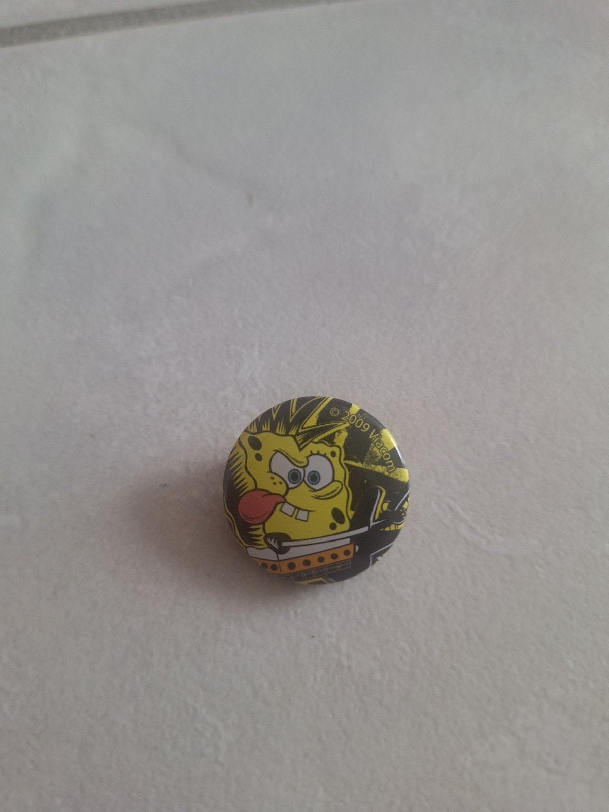 button Spongebob Squarepants, Verzamelen, Speldjes, Pins en Buttons, Ophalen of Verzenden, Gebruikt, Figuurtje, Button