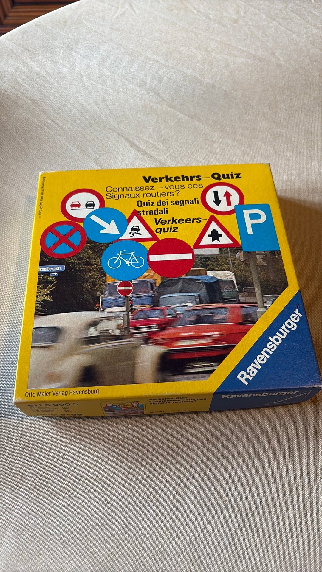 Vintage Ravensburger Verkeers-Quiz Spel, Ophalen of Verzenden, Zo goed als nieuw