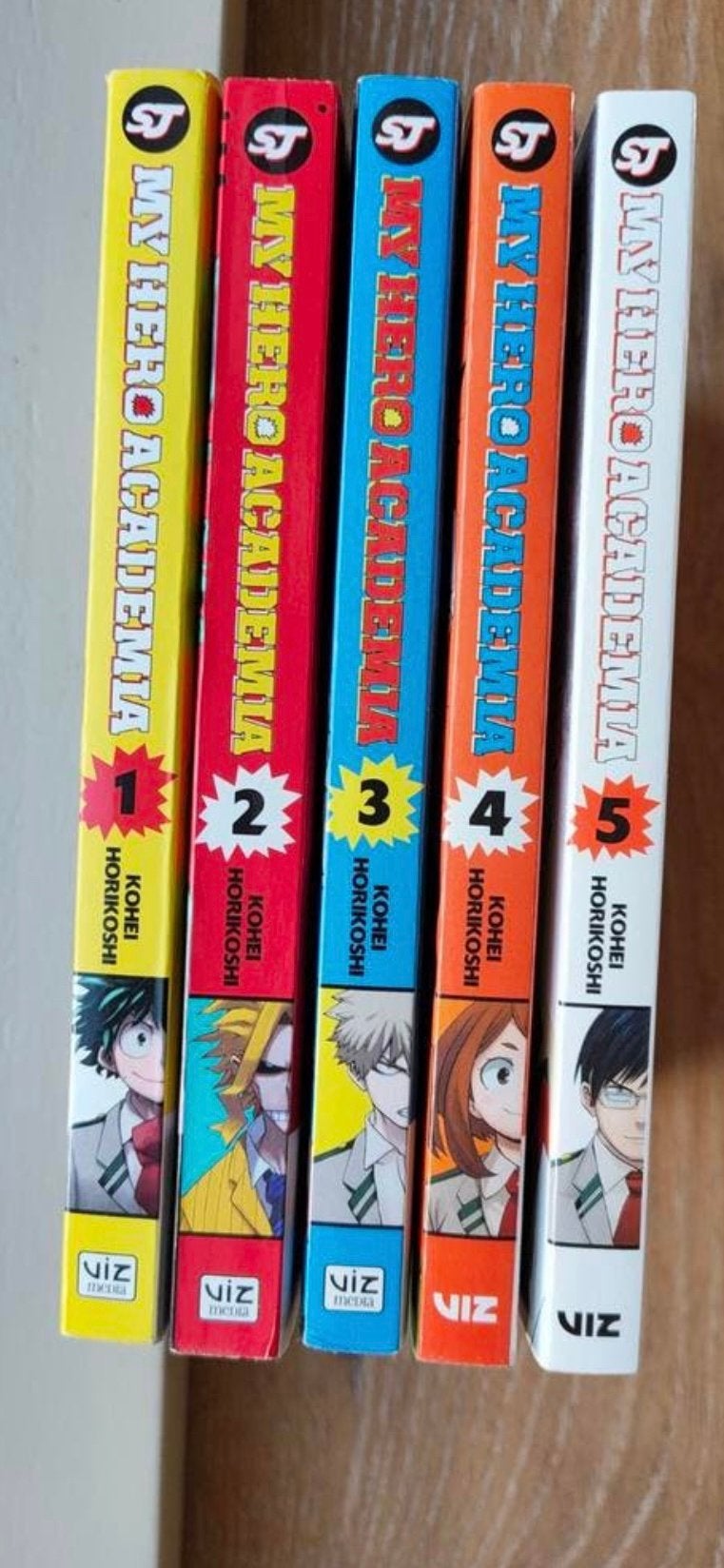 My hero academia vol 1-5, Livres, Enlèvement, Comme neuf